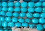 WBBS25 15 inches 13*16mm oval howlite turquoise gemstone beads wholesale WBBS25 15 inches 13*16mm oval howlite turquoise gemstone beads wholesale