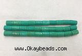 WBBS44 15*22mm carved tube loose howlite turquoise gemstone beads wholesale
