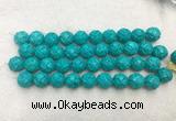 WBBS49 16mm carved round loose howlite turquoise gemstone beads wholesale WBBS49 16mm carved round loose howlite turquoise gemstone beads wholesale
