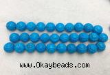 WBBS55 18mm carved round loose howlite turquoise gemstone beads wholesale WBBS55 18mm carved round loose howlite turquoise gemstone beads wholesale