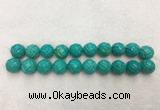 WBBS59 20mm carved round loose howlite turquoise gemstone beads wholesale